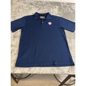 Cutter & Buck Mens NY Yankees Polo Shirt Navy Blue CB DryTec Luxe Large